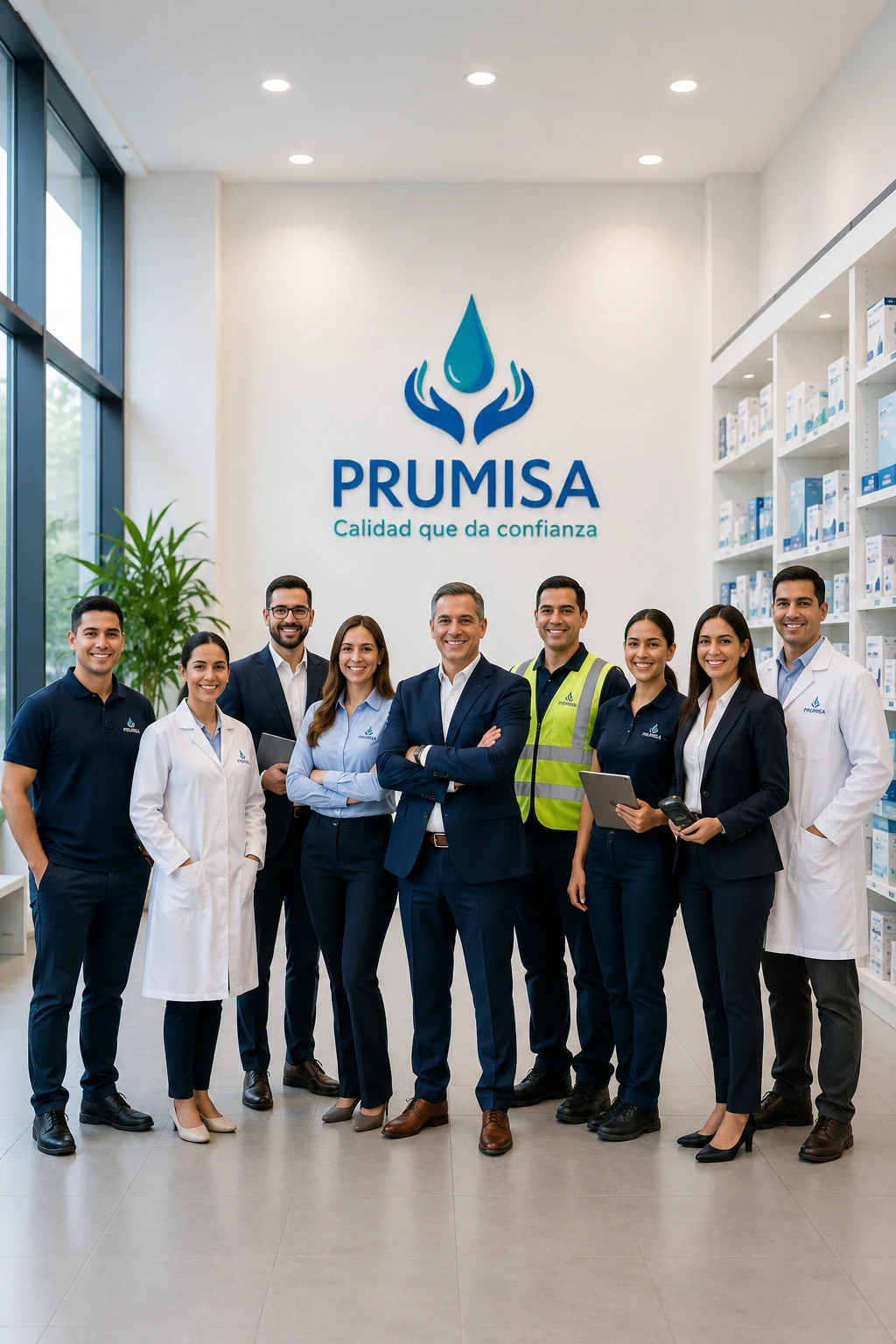 Equipo de PRUMISA en sus instalaciones