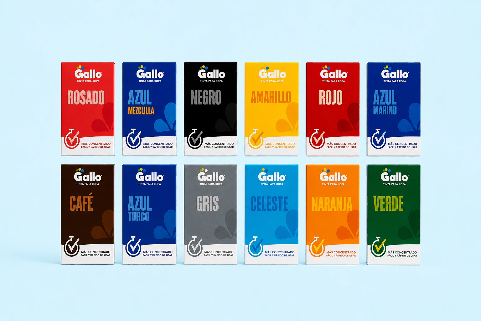 Tintes para ropa Gallo